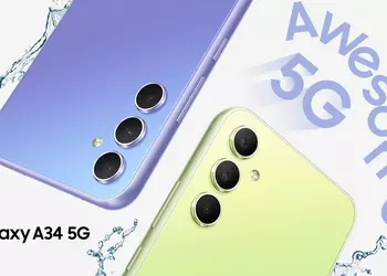 Samsung Galaxy A34 5G - Dimensity 1080, 48MP camera, IP67 and One UI 5 with Android 13