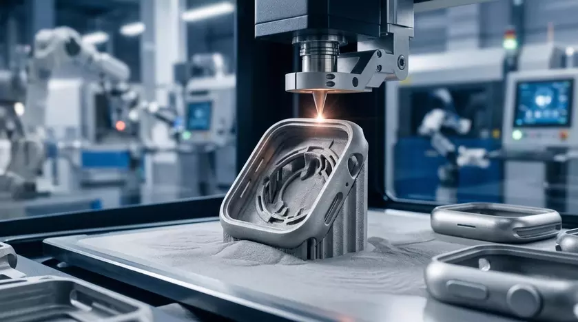 Процесс подготовки алюминиевого корпуса Apple Watch