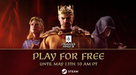 Power and intrigue await you: the grand strategy game Crusader Kings III is temporarily available for free on Steam