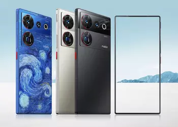 ZTE показала как будет выглядеть Nubia Z50 Ultra: флагманский смартфон с гигантской камерой и дисплеем без отверстий и вырезов