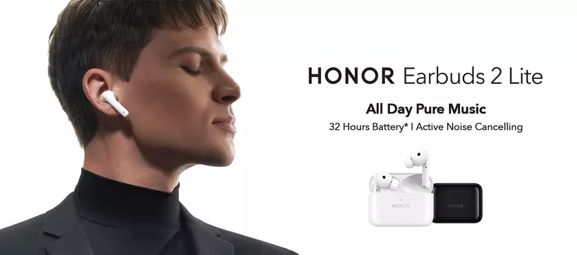 Мировая премьера Honor Earbuds 2 Lite на AliExpress: TWS-наушники с ANC, Bluetooth 5.2, автономностью до 32 часов и акционным ценником в $55