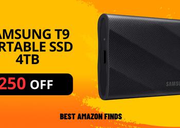 SAMSUNG T9 Portable SSD 4TB - $250 OFF! Don't miss it!