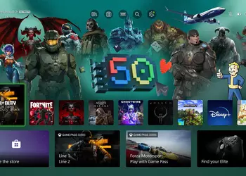 Microsoft выпустила юбилейную динамическую тему для Xbox Series S/X с персонажами своих культовых игр