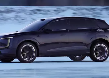 The large AUDI E7X crossover was ...