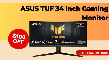 ASUS TUF 34 Inch VG34VQL1B Gaming Monitor - with a Great  $100 Discount!