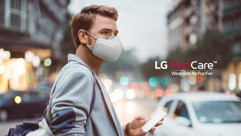 В Украине стартовали продажи LG Puricare — маски-очистителя воздуха с двумя фильтрами и автономностью до 8 часов