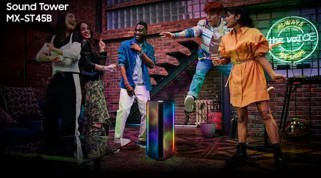 Samsung Sound Tower MX-ST45B: 160-watt wireless speaker with illumination, IPX5 protection and up to 12-hour battery life