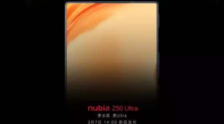 It's official: Nubia Z50 Ultra with a flat display, slim bezel and under-screen camera to be unveiled on 7 March