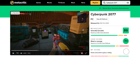 Our favourite gaming site, Metacritic, just got hit with a redesign