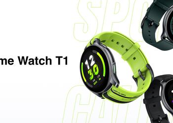 Realme Watch T1: круглый AMOLED-дисплей, датчик SpO2, 110 спортивных режимов, NFC и автономность до 7 дней за $110