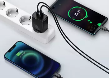 20-ваттное зарядное устройство Baseus с двумя USB-портами для iPhone 12 и не только