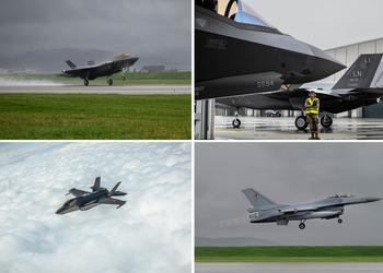Американские истребители пятого поколения F-35 Lightning II впервые принимают участие в учениях Arctic Challenge в Норвегии