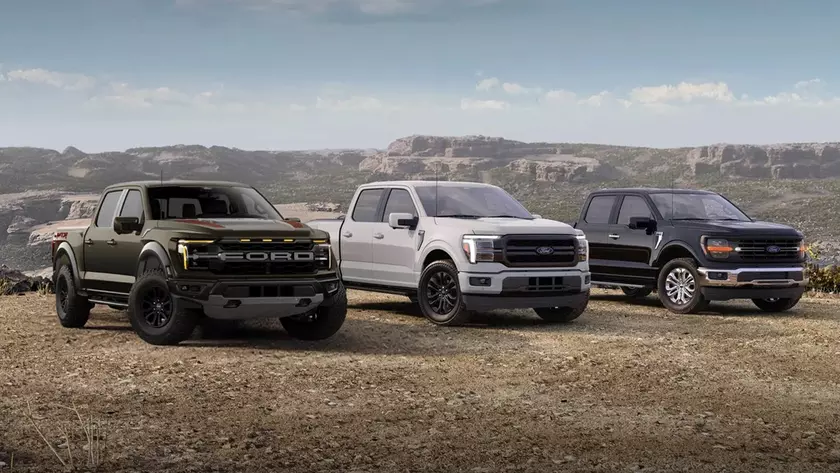 Пикап Ford F-150 на дороге