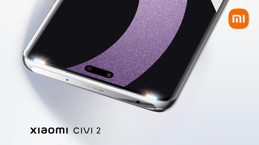 Xiaomi a montré les rendus de presse du smartphone CIVI 2 : la nouveauté aura un écran avec un trou dans le style de l'iPhone 14 Pro.