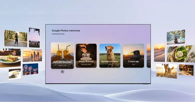 La télévision devient un album photo ...