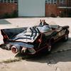 The Batmobile's stylish exterior