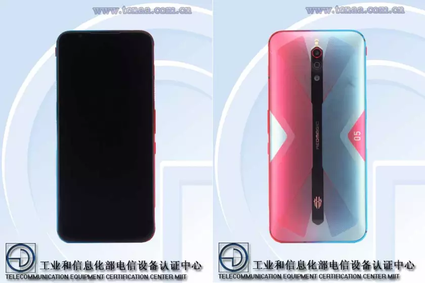 Nubia Red Magic 5G в TENAA: необычная расцветка, дисплей без вырезов, три камеры и топовый чип Snapdragon 865