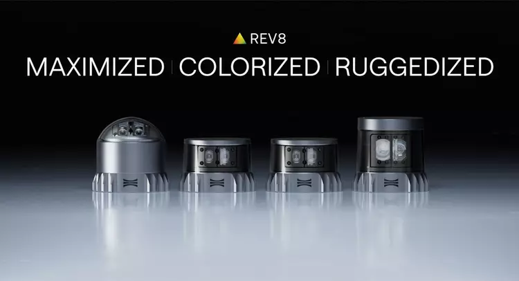 Цветное зрение для роботов: Ouster представила лидары серии Rev8 OS