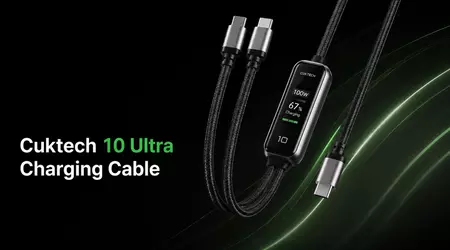 Cuktech's new charging cable has a built-in display and talks to your phone
