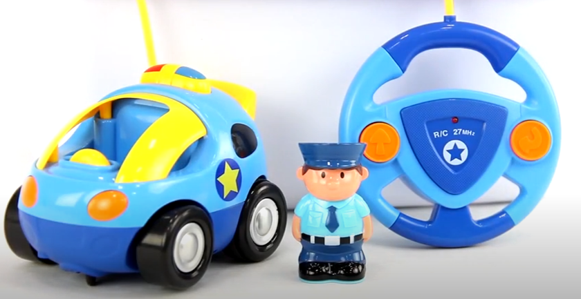 Prextex Cartoon RС Police Car for Toddler