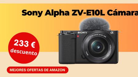 Cámara Sony Alpha ZV-E10L Descuento limitado de 233€! 