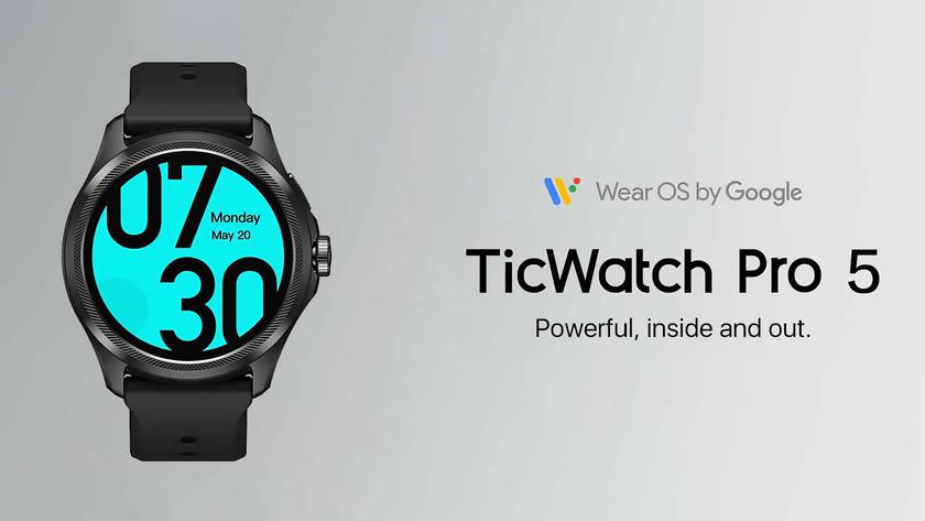 TicWatch Pro 5 sur Amazon : smartwatch avec double écran, puce Snapdragon W5+ Gen 1 et jusqu'à 45 jours d'autonomie pour une réduction de 54 euros