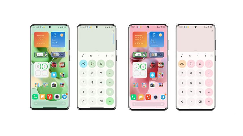 This is how the MIUI 13 skin will look like on Xiaomi smartphones with the Material You interface from Android 12