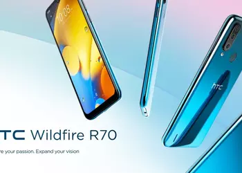 HTC Wildfire R70: 6.53-дюймовый IPS-дисплей, тройная камера, чип MediaTek Helio P23 и старый порт microUSB