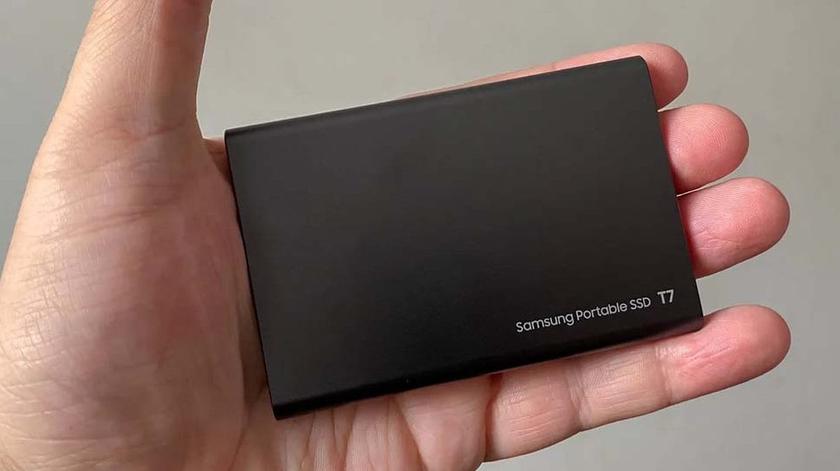 Samsung T7 Portable SSD external hard drive for photos