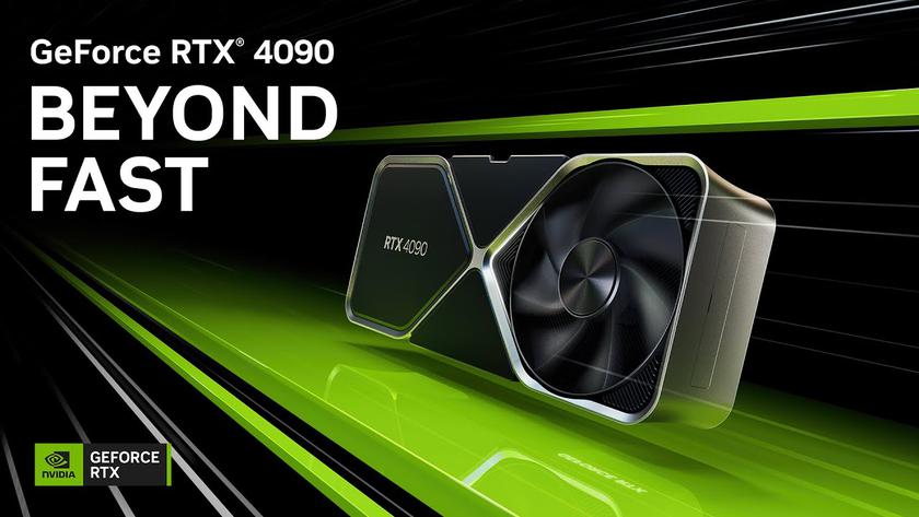 NVIDIA GeForce RTX 4090 - 16,384 CUDA cores, 24GB of GDDR6X memory, 450W TGP and performance 8 times faster than PlayStation 5 at $1599