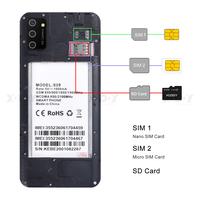 XGODY S20 3G mobile phones Android9.0 smartphone 1GB RAM 4GB ROM 5MP Camera Dual SIM GPS WIFI 6.5" 19:9 Quad Core CellPhone