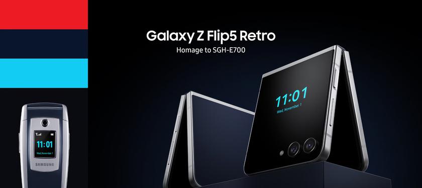 Дань уважения раскладушке Samsung E700: Samsung представила Galaxy Flip 5 Retro