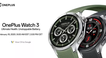 OnePlus announces the launch of the new OnePlus Watch 3: Presentation date is 18 February