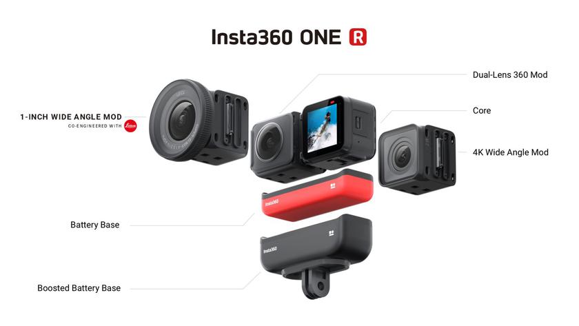 Insta360 ONE R: модульная экшен-камера с защитой IPX8 и опциональной оптикой Leica