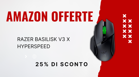 Razer Basilisk V3 X HyperSpeed Gaming Mouse - Risparmia 16€ nel Black Friday!