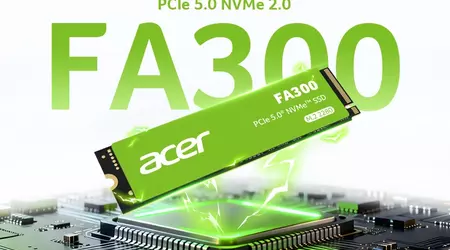 Acer FA300: PCIe 5.0 для тих, кому не потрібні зайві радіатори