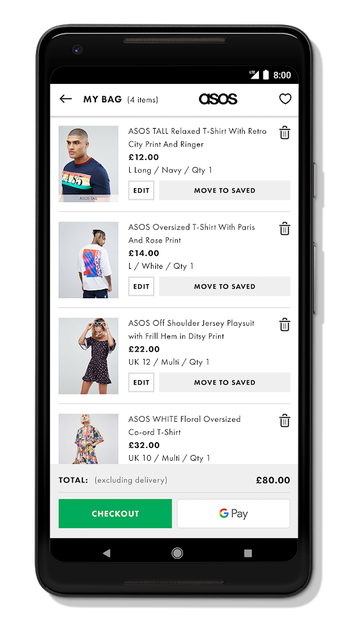 google pay asos