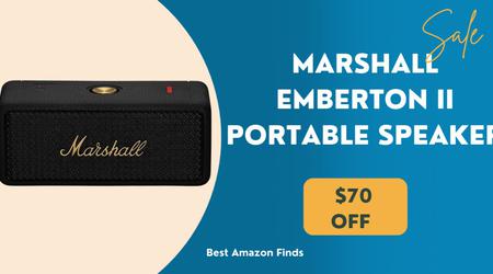 Marshall Emberton II Portable Bluetooth Speaker - NOW $70 Off Limited Time Deal!