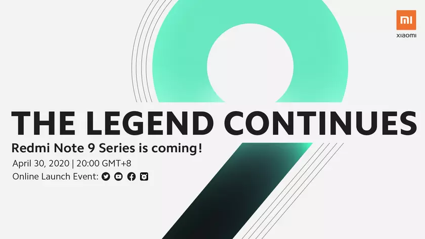 Xiaomi объявила глобальную дату анонса Redmi Note 9 и Redmi Note 9 Pro