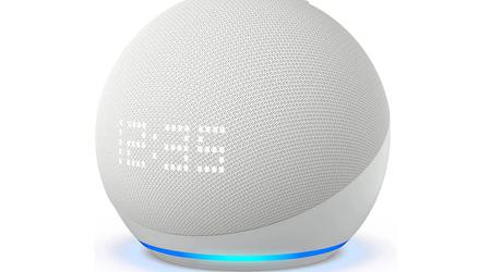 Amazon verlaagt de prijs van Echo Dot 5 Gen: een slimme speaker met ingebouwde klok en Alexa voor $39