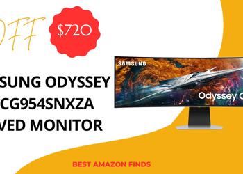 SAMSUNG Odyssey LS49CG954SNXZA Curved Monitor - NOW $720 Off Limited Time Deal!