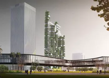 Cloud Corridor: комплекс соединенных жилых небоскребов с зелеными насаждениями