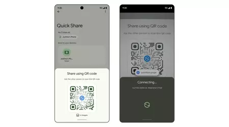 Google is starting to roll out file sharing with QR codes in Quick Share