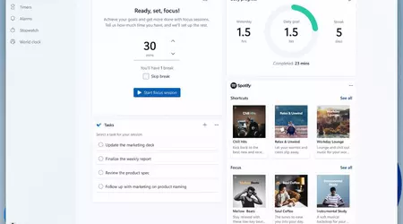 Microsoft will add Pomodoro timer functionality to the standard Windows 11 Clock