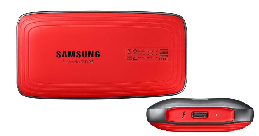 Disco duro externo Samsung X5 para edición de vídeo