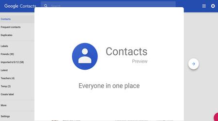 Google Contacts Update erleichtert das Erstellen neuer Datensätze