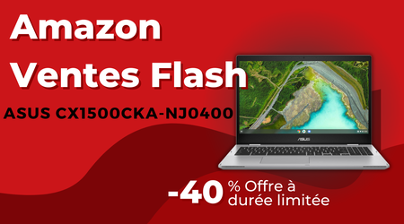 ASUS Chromebook CX1500CKA-NJ0400 – Économisez 130€ Maintenant!