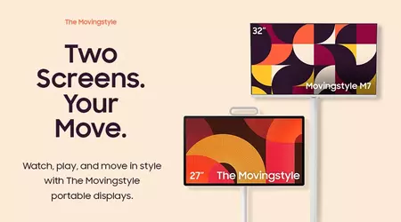 Samsung introduced portable Movingstyle monitors — a new concept of home displays