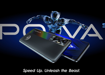 Tecno Pova 5G: екран на 120 Гц, чип Dimensity 900, батарея на 6000 мАг та камера на 50 МП за $268