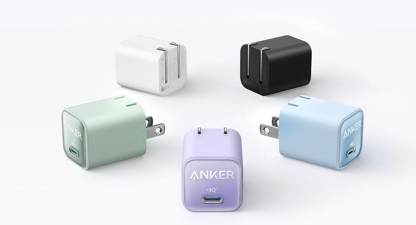 Скидка 20%: компактная GaN-зарядка Anker 511 Nano III с мощностью 30 Вт за $15.99